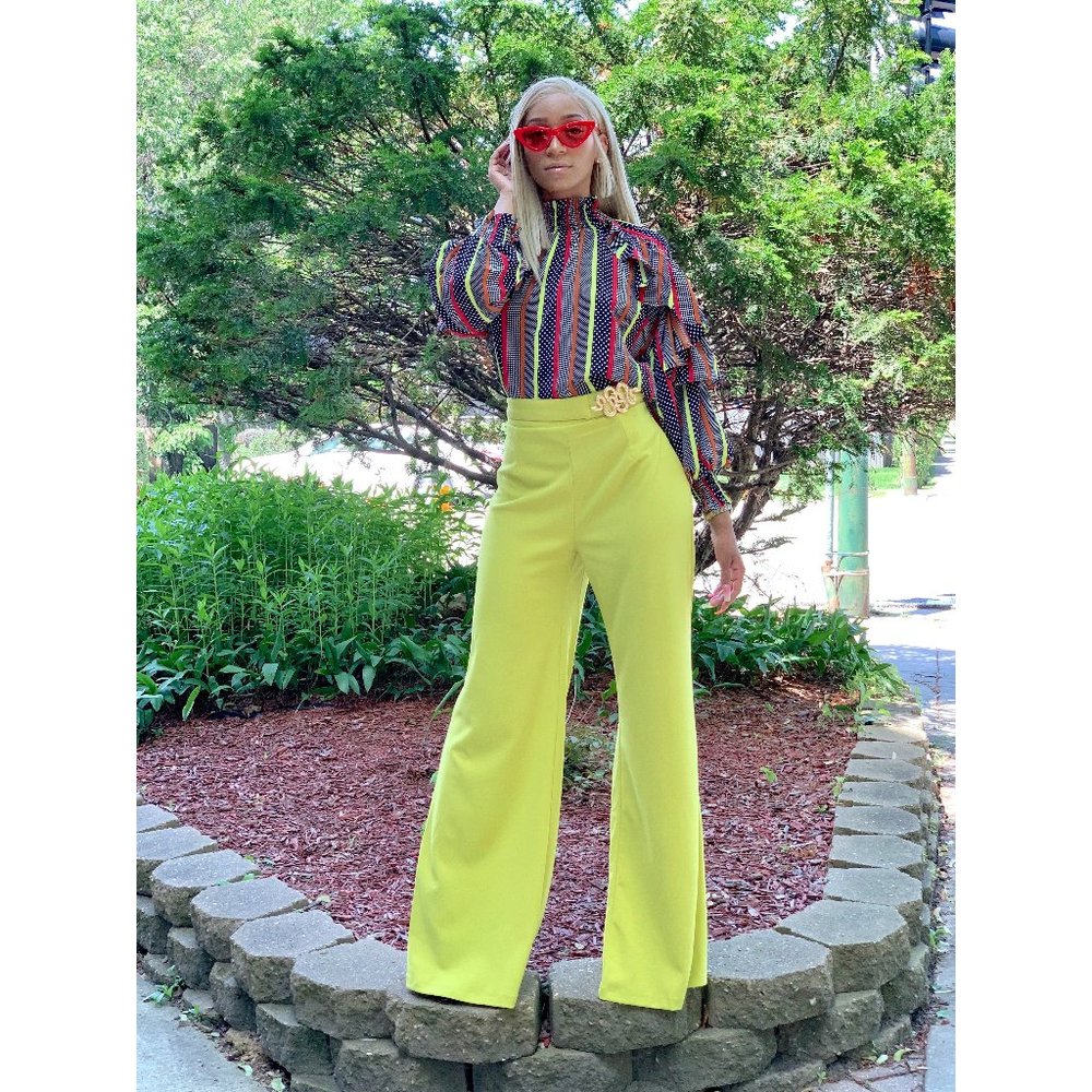 High Waist Neon Pant